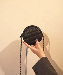 .KOM（ドットコム）の「『.KOM/ドットケーオーエム』キルティングミニラウンドショルダーバッグ【Y】【CN】（ボディバッグ/ウエストポーチ）」