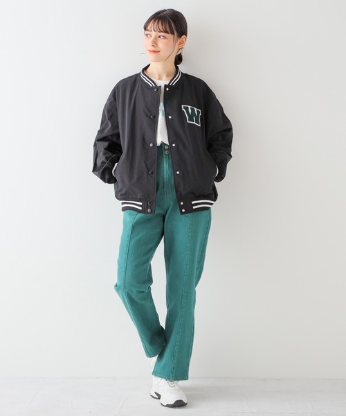 Honeys（ハニーズ）の「スタジャン（スタジャン・レディース・グリーン/ホワイト/ネイビー/ブラック・M/S/L）」の9枚目の写真