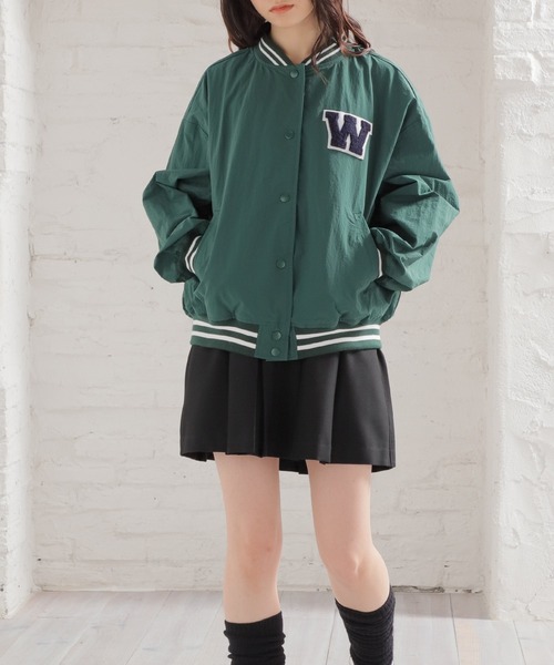 Honeys（ハニーズ）の「スタジャン（スタジャン・レディース・グリーン/ホワイト/ネイビー/ブラック・M/S/L）」の17枚目の写真