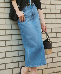 【洗える】23区DENIM ストレッチデニム スカート
