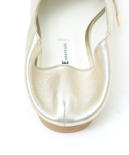 PICHE ABAHOUSE（ピシェ アバハウス）の「レースアップ ソフトバブーシュ（ドレスシューズ・レディース・ブラック/ホワイト/レモンイエロー/シャンパン/キャメル・36/37/35/38/39/34）」の16枚目の写真