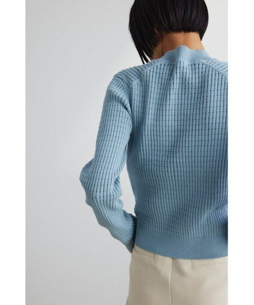 STYLEMIXER（スタイルミキサー）の「アイレットパターンニットトップ（ニット/セーター・レディース・ライトベージュ/サックスブルー/ブラック・FREE）」の16枚目の写真
