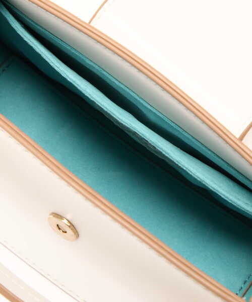 N.（N. Natural Beauty Basic）（エヌエヌナチュラルビューティーベーシック）の「横型ミニショルダーバッグ（トートバッグ・レディース・パープル/ホワイト・ﾌﾘ-）」の6枚目の写真