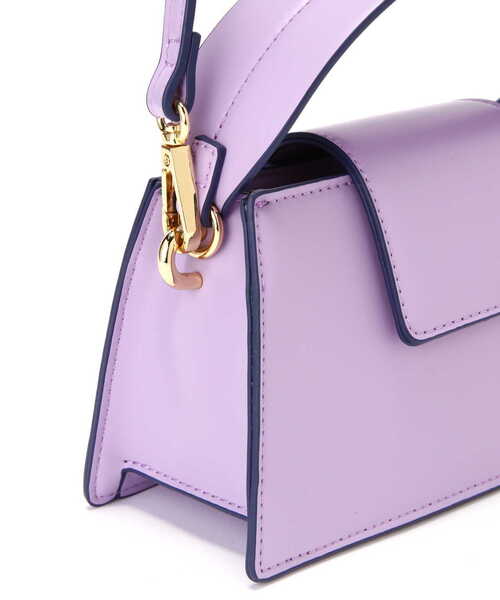 N.（N. Natural Beauty Basic）（エヌエヌナチュラルビューティーベーシック）の「横型ミニショルダーバッグ（トートバッグ・レディース・パープル/ホワイト・ﾌﾘ-）」の17枚目の写真