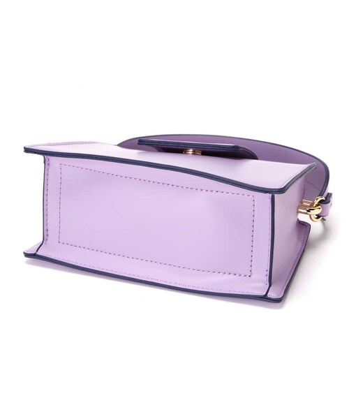 N.（N. Natural Beauty Basic）（エヌエヌナチュラルビューティーベーシック）の「横型ミニショルダーバッグ（トートバッグ・レディース・パープル/ホワイト・ﾌﾘ-）」の22枚目の写真