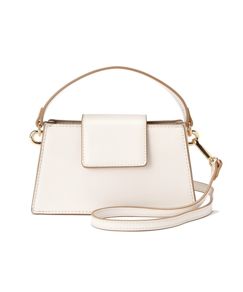 N.（N. Natural Beauty Basic）（エヌエヌナチュラルビューティーベーシック）の「横型ミニショルダーバッグ（トートバッグ・レディース・パープル/ホワイト・ﾌﾘ-）」の19枚目の写真