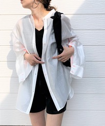 Q | 袖スリットシャツ(シャツ/ブラウス)