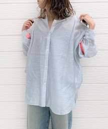 Q | 袖スリットシャツ(シャツ/ブラウス)