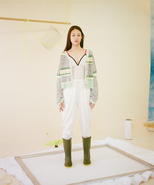 PAMM（パム）の「小さな庭のカーディガン（カーディガン/ボレロ・レディース・グリーン系その他/ブルー系その他・ﾌﾘ-）」の18枚目の写真