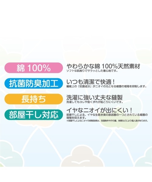 こどもグンゼ（コドモグンゼ）の「こどもグンゼ 男の子 半袖Tシャツ 抗菌防臭 部屋干し対応 2枚組　本体綿100％（インナーウェア/肌着・キッズ・ブラック/ホワイト・150/130/110/120/140/170/100/160）」の3枚目の写真