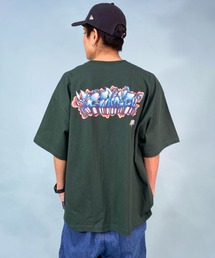 【ムラサキスポーツ別注】DC/ディーシー×Takeee8コラボモデル オーバーサイズTシャツ バックプリント グラフィックTee/クルーネック ヘビーウェイト DST232050
