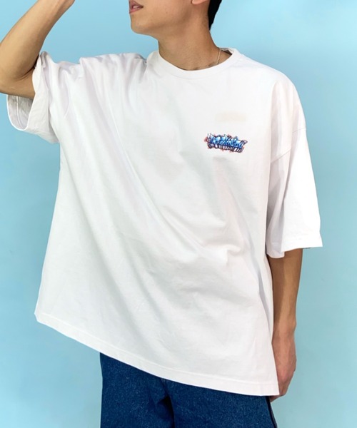 DC(ディーシー)の「【ムラサキスポーツ別注】DC/ディーシー×Takeee8コラボモデル オーバーサイズTシャツ バックプリント グラフィックTee/クルーネック ヘビーウェイト DST232050(Tシャツ/カットソー・メンズ・グリーン/ブラック/ホワイト・M/L/XL)」の4枚目の写真