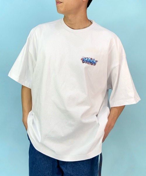 DC(ディーシー)の「【ムラサキスポーツ別注】DC/ディーシー×Takeee8コラボモデル オーバーサイズTシャツ バックプリント グラフィックTee/クルーネック ヘビーウェイト DST232050(Tシャツ/カットソー・メンズ・グリーン/ブラック/ホワイト・M/L/XL)」の5枚目の写真