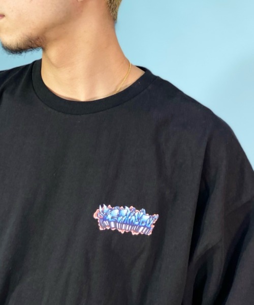 DC(ディーシー)の「【ムラサキスポーツ別注】DC/ディーシー×Takeee8コラボモデル オーバーサイズTシャツ バックプリント グラフィックTee/クルーネック ヘビーウェイト DST232050(Tシャツ/カットソー・メンズ・グリーン/ブラック/ホワイト・M/L/XL)」の12枚目の写真