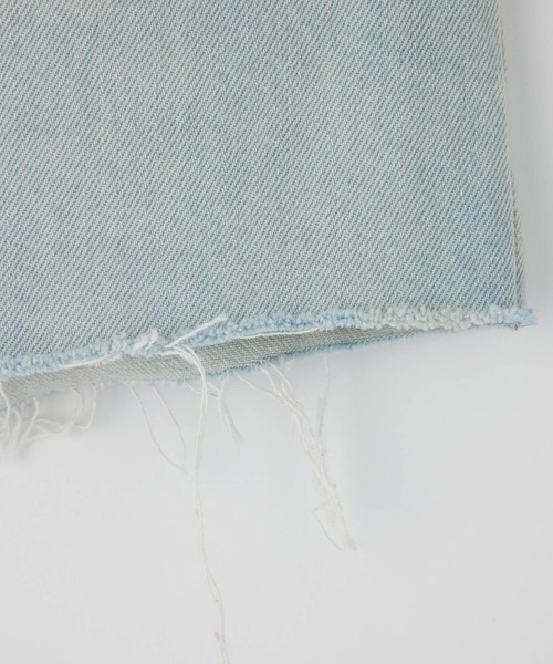 X-girl（エックスガール）の「DENIM SHORT PANTS（デニムパンツ・レディース・ブラック/ライトインディゴブルー・M/S）」の19枚目の写真