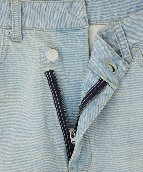 X-girl（エックスガール）の「DENIM SHORT PANTS（デニムパンツ・レディース・ブラック/ライトインディゴブルー・M/S）」の15枚目の写真