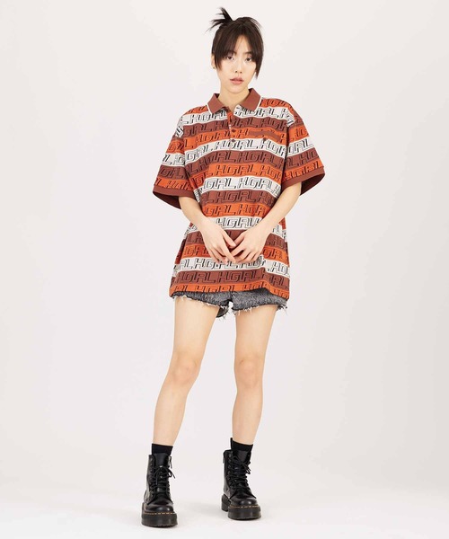 X-girl（エックスガール）の「DENIM SHORT PANTS（デニムパンツ・レディース・ブラック/ライトインディゴブルー・M/S）」の3枚目の写真