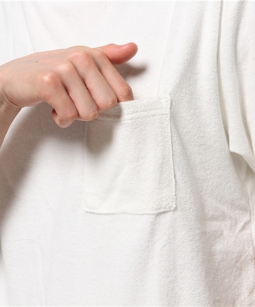 CIAOPANIC（チャオパニック）の「【Ciaopanic】　パイルTee-1（Tシャツ/カットソー・メンズ・ホワイト/ネイビー/グレー・MEDIUM/LARGE）」の9枚目の写真