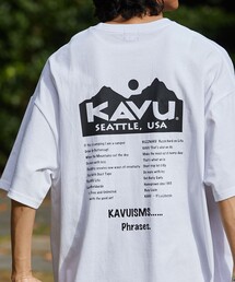 【限定展開】KAVU×FREAK'S STORE/カブー 別注 ビッグシルエット バックプリントTシャツ/TOUR TEE