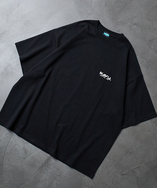 FREAK'S STORE(フリークスストア)の「【限定展開】KAVU×FREAK'S STORE/カブー 別注 ビッグシルエット バックプリントTシャツ/TOUR TEE(Tシャツ/カットソー・メンズ・ホワイト/ブラック/ベージュ/グリーン・SMALL/MEDIUM/LARGE)」の10枚目の写真