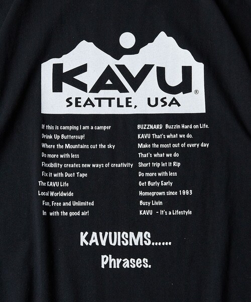 FREAK'S STORE(フリークスストア)の「【限定展開】KAVU×FREAK'S STORE/カブー 別注 ビッグシルエット バックプリントTシャツ/TOUR TEE(Tシャツ/カットソー・メンズ・ホワイト/ブラック/ベージュ/グリーン・SMALL/MEDIUM/LARGE)」の15枚目の写真