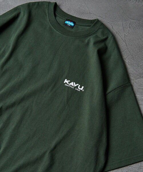 FREAK'S STORE(フリークスストア)の「【限定展開】KAVU×FREAK'S STORE/カブー 別注 ビッグシルエット バックプリントTシャツ/TOUR TEE(Tシャツ/カットソー・メンズ・ホワイト/ブラック/ベージュ/グリーン・SMALL/MEDIUM/LARGE)」の13枚目の写真