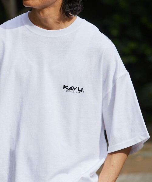 FREAK'S STORE(フリークスストア)の「【限定展開】KAVU×FREAK'S STORE/カブー 別注 ビッグシルエット バックプリントTシャツ/TOUR TEE(Tシャツ/カットソー・メンズ・ホワイト/ブラック/ベージュ/グリーン・SMALL/MEDIUM/LARGE)」の18枚目の写真