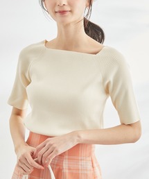 ROPE' PICNIC | Beauty knit/UVカット・洗濯機OK/スクエアネックリブニットプルオーバー(ニット/セーター)