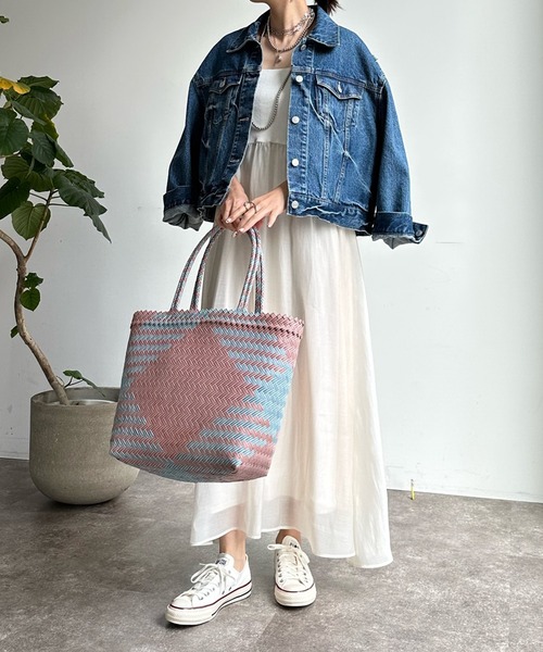 セール】ニット切替シアーキャミワンピース（ワンピース