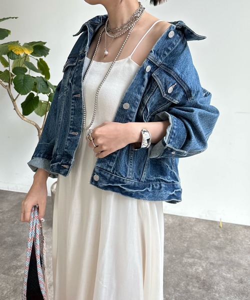 DouDou(ドゥドゥ)の「ニット切替シアーキャミワンピース(ワンピース・レディース・ブラック/オフホワイト/ネイビー/カーキ・FREE)」の17枚目の写真