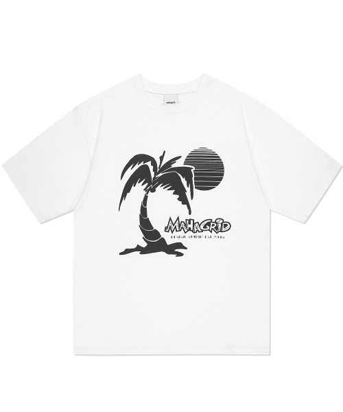 MAHAGRID（マハグリッド）の「『mahagrid/マハグリッド』SUNSET BEACH TEE/サンセット 半袖 カットソー（Tシャツ/カットソー・レディース・ブルー/ブラック/ホワイト・M/L）」の2枚目の写真
