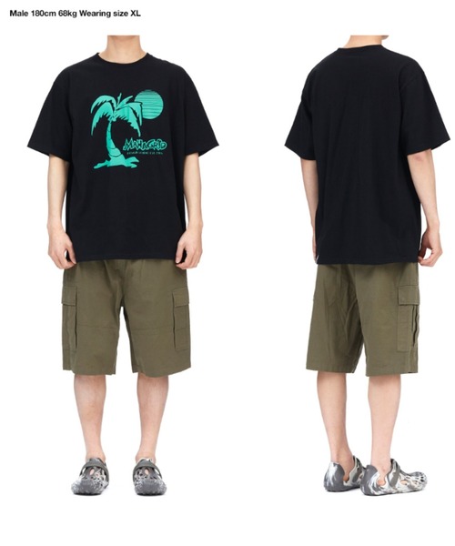 MAHAGRID（マハグリッド）の「『mahagrid/マハグリッド』SUNSET BEACH TEE/サンセット 半袖 カットソー（Tシャツ/カットソー・レディース・ブルー/ブラック/ホワイト・M/L）」の5枚目の写真