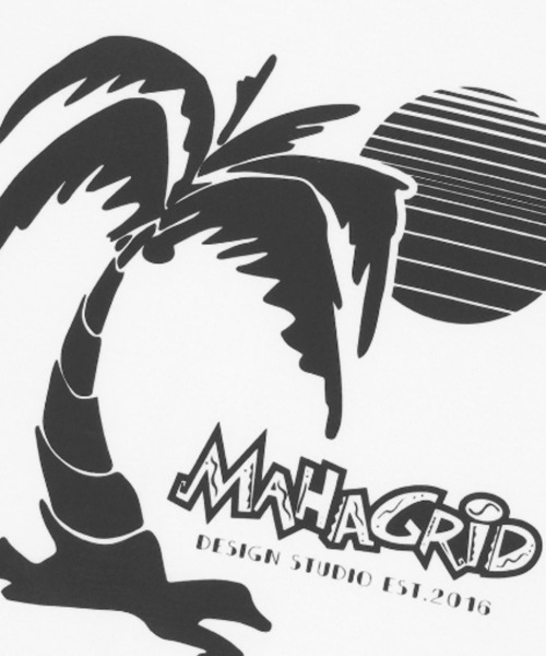 MAHAGRID（マハグリッド）の「『mahagrid/マハグリッド』SUNSET BEACH TEE/サンセット 半袖 カットソー（Tシャツ/カットソー・レディース・ブルー/ブラック/ホワイト・M/L）」の8枚目の写真