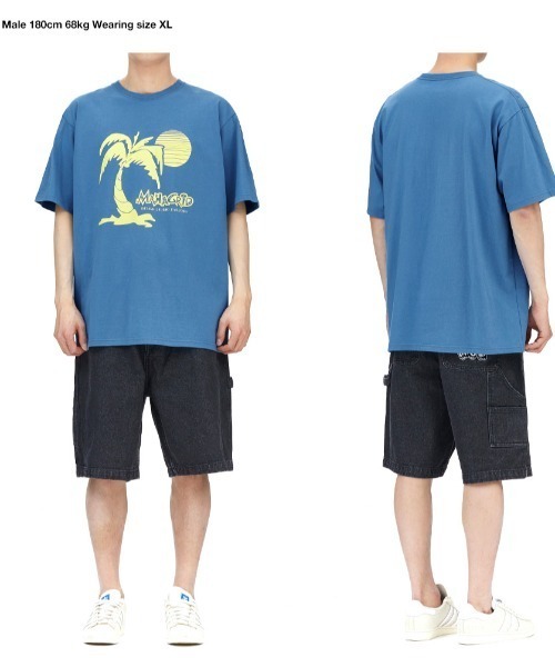 MAHAGRID（マハグリッド）の「『mahagrid/マハグリッド』SUNSET BEACH TEE/サンセット 半袖 カットソー（Tシャツ/カットソー・レディース・ブルー/ブラック/ホワイト・M/L）」の6枚目の写真