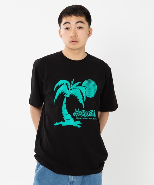 MAHAGRID（マハグリッド）の「『mahagrid/マハグリッド』SUNSET BEACH TEE/サンセット 半袖 カットソー（Tシャツ/カットソー・レディース・ブルー/ブラック/ホワイト・M/L）」の19枚目の写真
