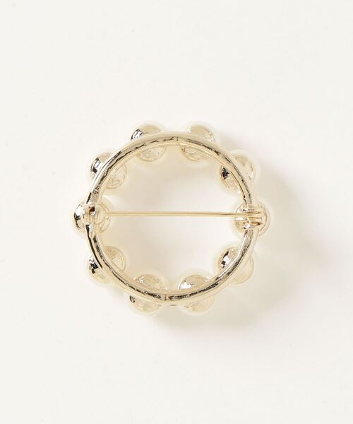 SETUP7（セットアップセブン）の「【SETUP7】TTS3096 サークルパールブローチ INF（ブローチ/コサージュ・レディース・ゴールド・FREE）」の2枚目の写真