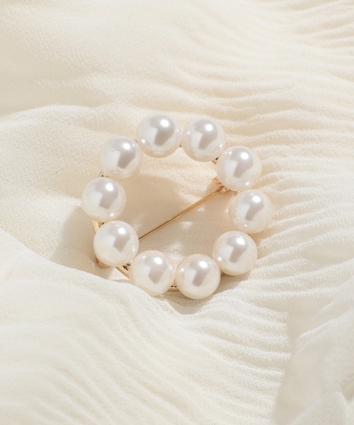 SETUP7（セットアップセブン）の「【SETUP7】TTS3096 サークルパールブローチ INF（ブローチ/コサージュ・レディース・ゴールド・FREE）」の8枚目の写真