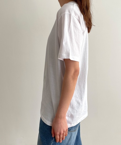 CANAL JEAN（キャナルジーン）の「El mar(エルマール) "It is all"半袖Tシャツ（Tシャツ/カットソー・レディース・カーキ/ホワイト・ONE SIZE）」の10枚目の写真