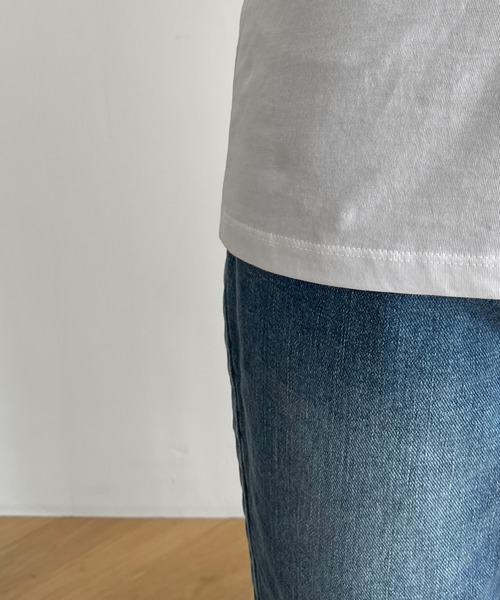 CANAL JEAN（キャナルジーン）の「El mar(エルマール) "It is all"半袖Tシャツ（Tシャツ/カットソー・レディース・カーキ/ホワイト・ONE SIZE）」の13枚目の写真