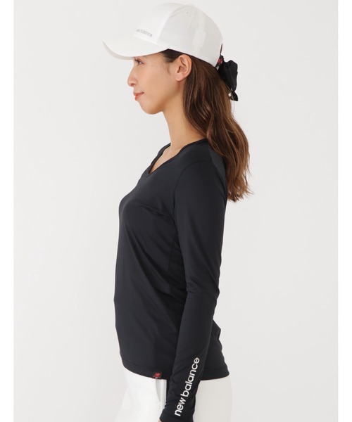 New Balance Golf（ニューバランスゴルフ）の「【new balance golf】4WAYベア天竺 Uネック インナー プルオーバー (WOMENS SPORT)（Tシャツ/カットソー・レディース・ブラック/ホワイト/グレー系その他2・MEDIUM/LARGE/SMALL）」の12枚目の写真