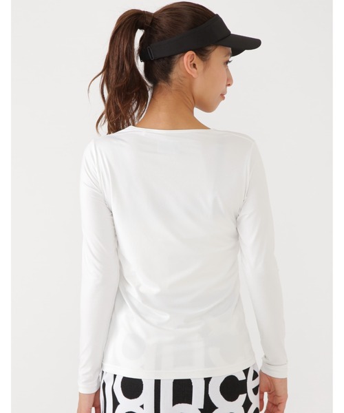 New Balance Golf（ニューバランスゴルフ）の「【new balance golf】4WAYベア天竺 Uネック インナー プルオーバー (WOMENS SPORT)（Tシャツ/カットソー・レディース・ブラック/ホワイト/グレー系その他2・MEDIUM/LARGE/SMALL）」の7枚目の写真