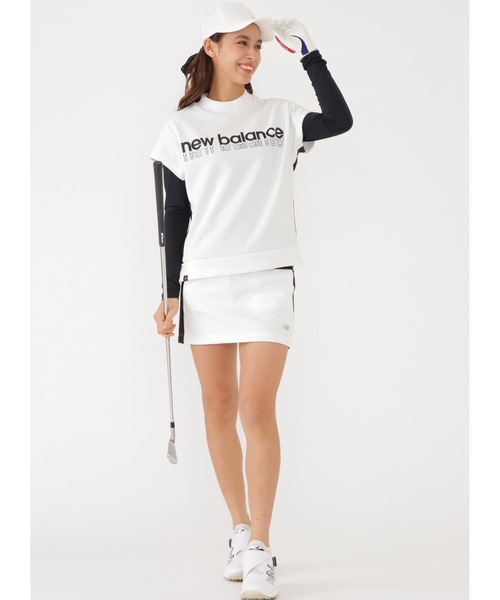 New Balance Golf（ニューバランスゴルフ）の「【new balance golf】4WAYベア天竺 Uネック インナー プルオーバー (WOMENS SPORT)（Tシャツ/カットソー・レディース・ブラック/ホワイト/グレー系その他2・MEDIUM/LARGE/SMALL）」の6枚目の写真