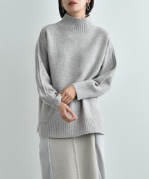 7G天竺袖山リブハイネックプルオーバー