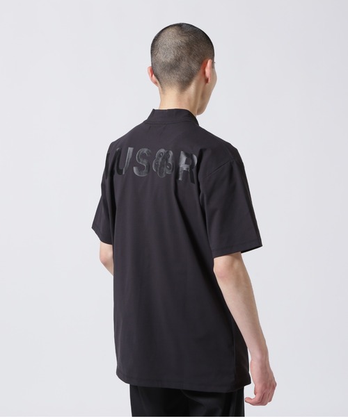 LUSOR（ルーソル）の「LUSOR（ルーソル）Harf Neck. SSカットソー（Tシャツ/カットソー・メンズ・ブラック・L/M/S）」の3枚目の写真
