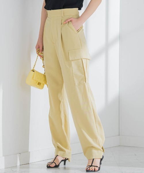 VICKY（ビッキー）の「【今季トレンド！】ダッドスラックスカーゴパンツ《手洗い可能》（カーゴパンツ・レディース・カーキ/ブラック/ブルー/イエロー・M）」の4枚目の写真