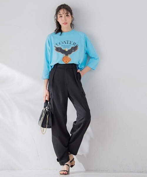 VICKY（ビッキー）の「【今季トレンド！】ダッドスラックスカーゴパンツ《手洗い可能》（カーゴパンツ・レディース・カーキ/ブラック/ブルー/イエロー・M）」の8枚目の写真