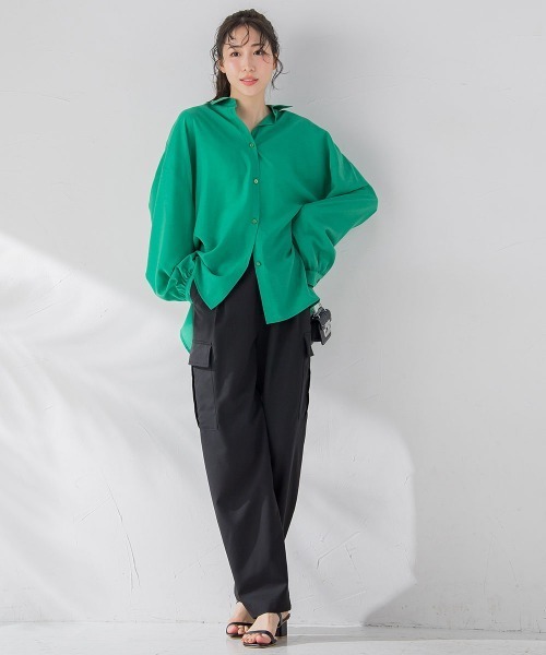 VICKY（ビッキー）の「【今季トレンド！】ダッドスラックスカーゴパンツ《手洗い可能》（カーゴパンツ・レディース・カーキ/ブラック/ブルー/イエロー・M）」の11枚目の写真