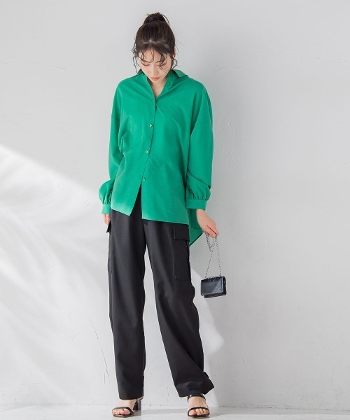 VICKY（ビッキー）の「【今季トレンド！】ダッドスラックスカーゴパンツ《手洗い可能》（カーゴパンツ・レディース・カーキ/ブラック/ブルー/イエロー・M）」の12枚目の写真