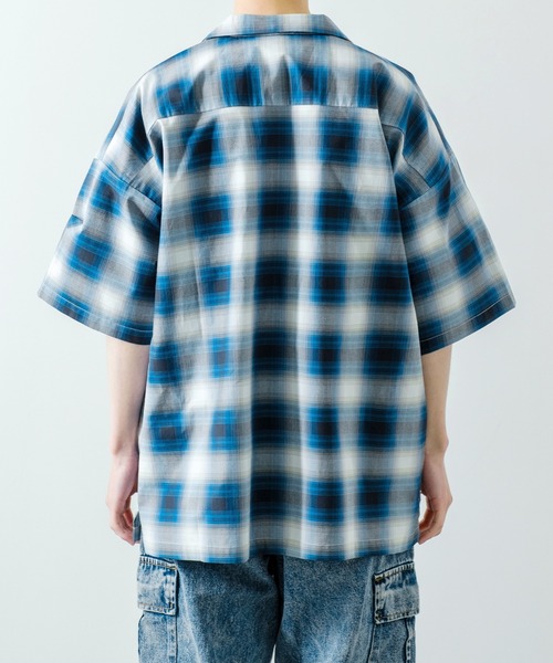 improves（インプローブス）の「ブロードオンブレ チェック 半袖 オープンカラーシャツ（シャツ/ブラウス・メンズ・ブラック/ブラウン/ネイビー・X-LARGE/MEDIUM/LARGE）」の16枚目の写真