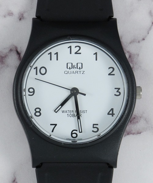 Q&Q(キューアンドキュー)の「/Q&Q/シンプル アナログウォッチ(アナログ腕時計・メンズ・ホワイト/ブラック/ネイビー/ブルー/ワインレッド/ホワイト系その他・FREE)」の7枚目の写真